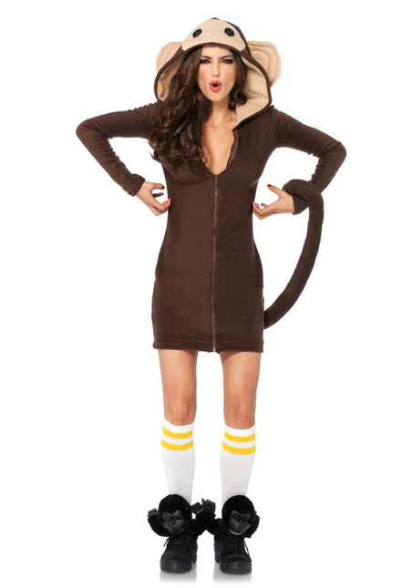 Aap Jurk Bruin Dames Leg Avenue van Leg Avenue koop je bij Partywinkel