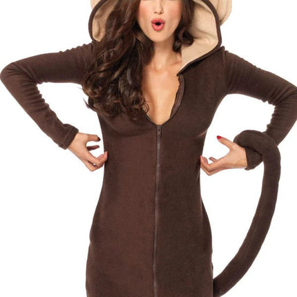 Aap Jurk Bruin Dames Leg Avenue van Leg Avenue koop je bij Partywinkel