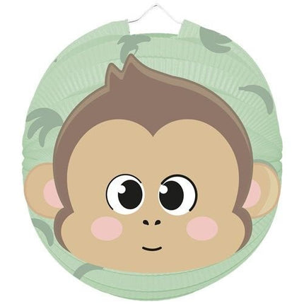 Aap Lampion 23cm van Haza Witbaard koop je bij Partywinkel