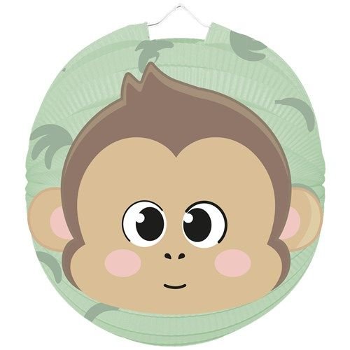 Aap Lampion 23cm van Haza Witbaard koop je bij Partywinkel