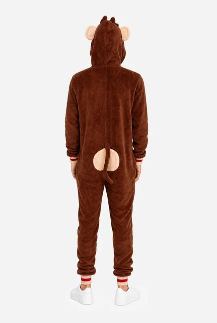 Aap Onesie Unisex Bruin van OppoSuits koop je bij Partywinkel