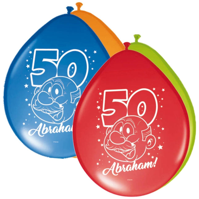 Abraham Ballonnen Feest 30cm 8st van Folat koop je bij Partywinkel