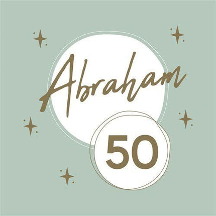 Abraham Servetten Groen Goud 33cm 10st van Haza Witbaard koop je bij Partywinkel