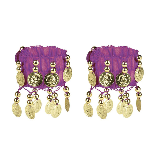 Accessoireset Paars Buikdanseres 4 delig van Boland koop je bij Partywinkel