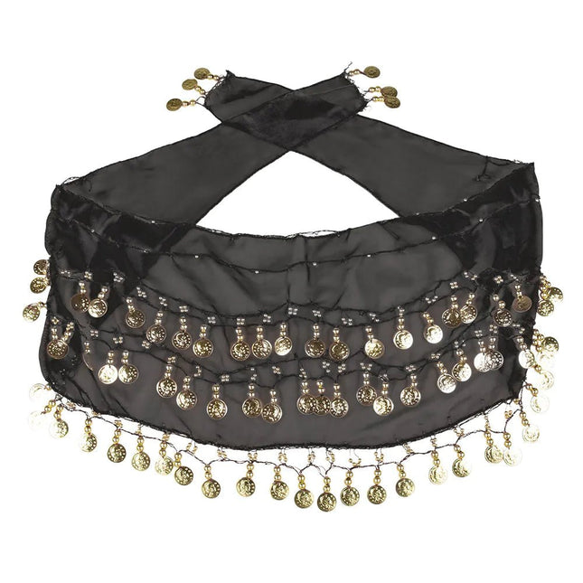 Accessoireset Zwart Buikdanseres 4 delig van Boland koop je bij Partywinkel