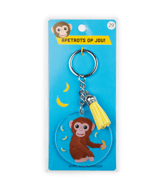 Acryl Sleutelhanger Aap van Paper Dreams koop je bij Partywinkel