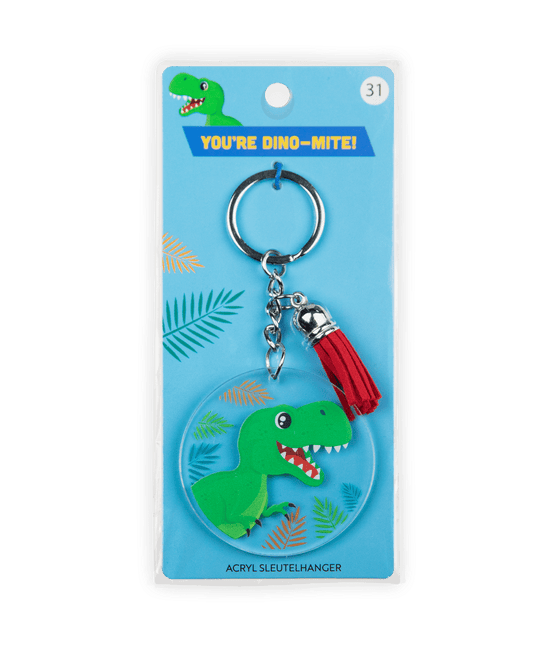Acryl Sleutelhanger Dino van Paper Dreams koop je bij Partywinkel