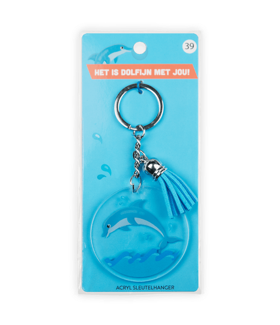 Acryl Sleutelhanger Dolfijn van Paper Dreams koop je bij Partywinkel