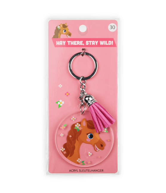 Acryl Sleutelhanger Paard van Paper Dreams koop je bij Partywinkel