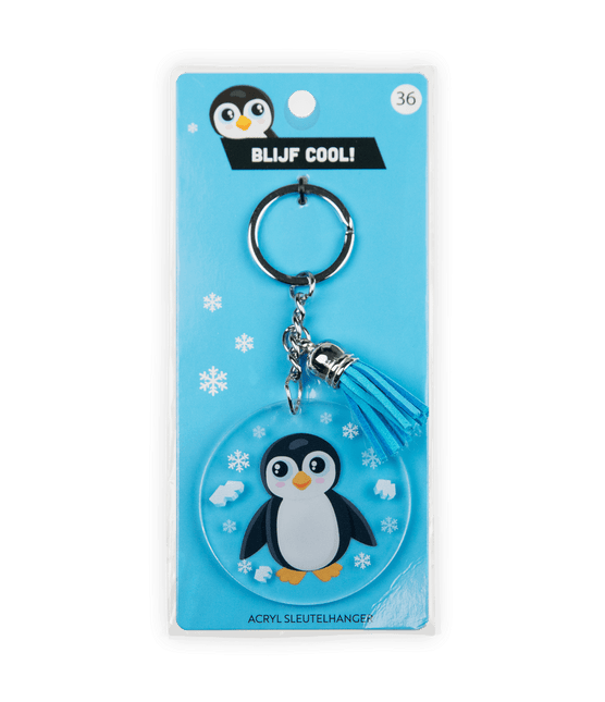 Acryl Sleutelhanger Pinguïn van Paper Dreams koop je bij Partywinkel