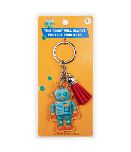 Acryl Sleutelhanger Robot van Paper Dreams koop je bij Partywinkel