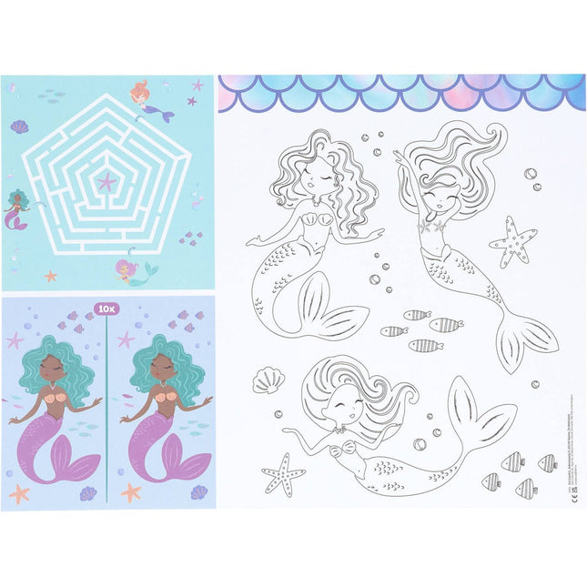 Zeemeermin Placemats 40cm 6st van Folat koop je bij Partywinkel