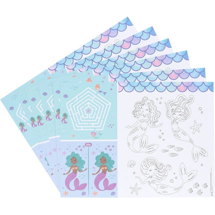 Zeemeermin Placemats 40cm 6st van Folat koop je bij Partywinkel