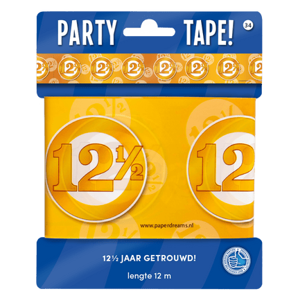 Afzetlint 12,5 Jaar Getrouwd 12m van Paper Dreams koop je bij Partywinkel