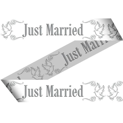 Afzetlint Just Married 15m van Folat koop je bij Partywinkel