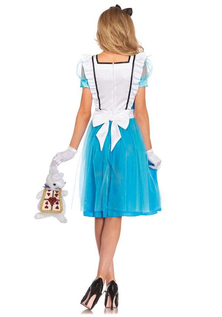 Alice In Wonderland Jurk Blauw Dames Leg Avenue van Leg Avenue koop je bij Partywinkel