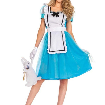 Alice In Wonderland Jurk Blauw Dames Leg Avenue van Leg Avenue koop je bij Partywinkel