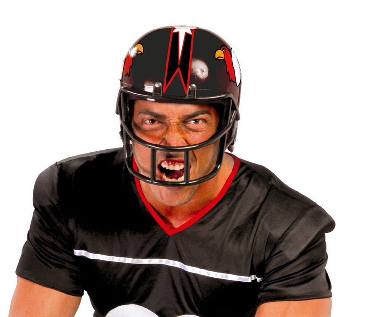 American Football Helm Zwart van Fiestas Guirca koop je bij Partywinkel