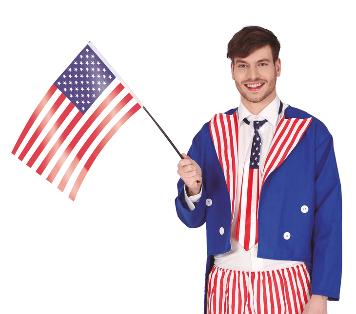 Amerikaanse Vlag 45cm van Fiestas Guirca koop je bij Partywinkel
