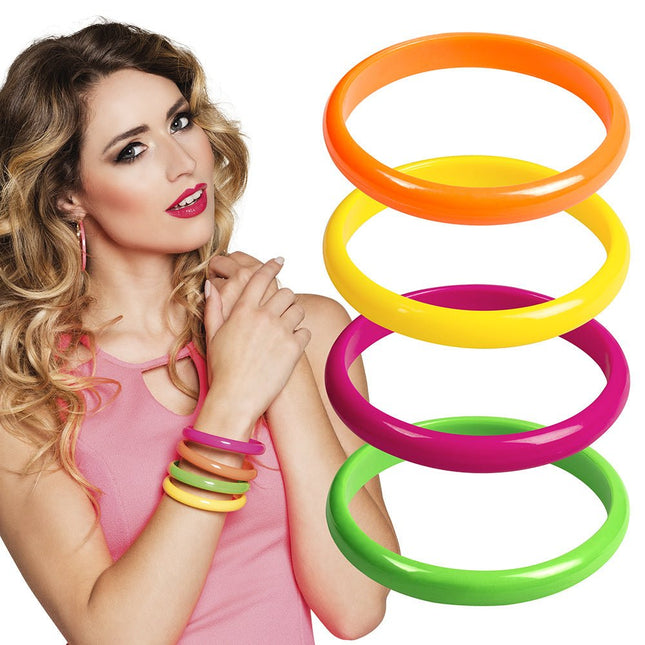 Armbanden Gekleurd 4st van Boland koop je bij Partywinkel