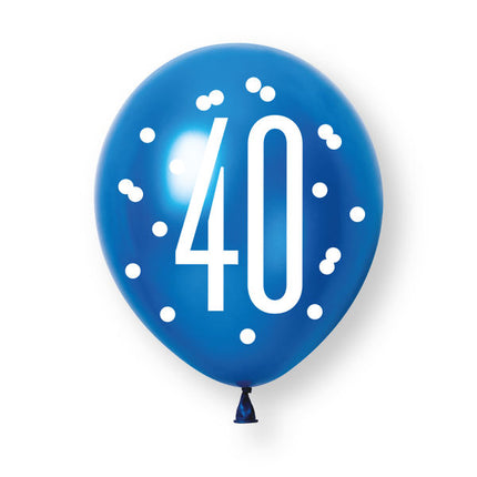 40 Jaar Ballonnen 30cm 6st