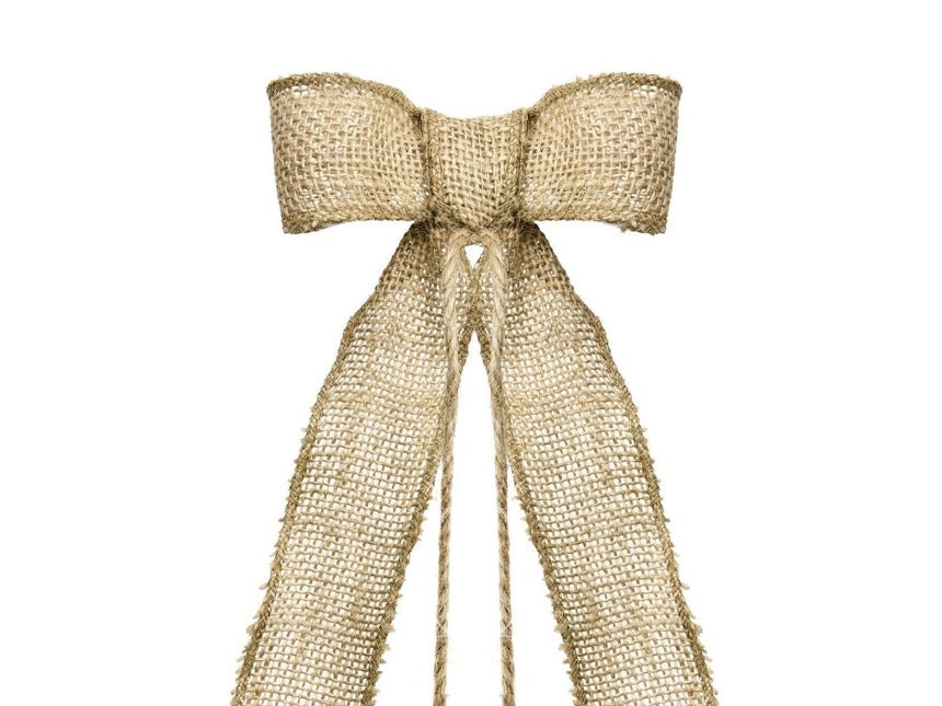 Auto Decoratie Set Bruiloft Jute Strikjes van Partydeco koop je bij Partywinkel