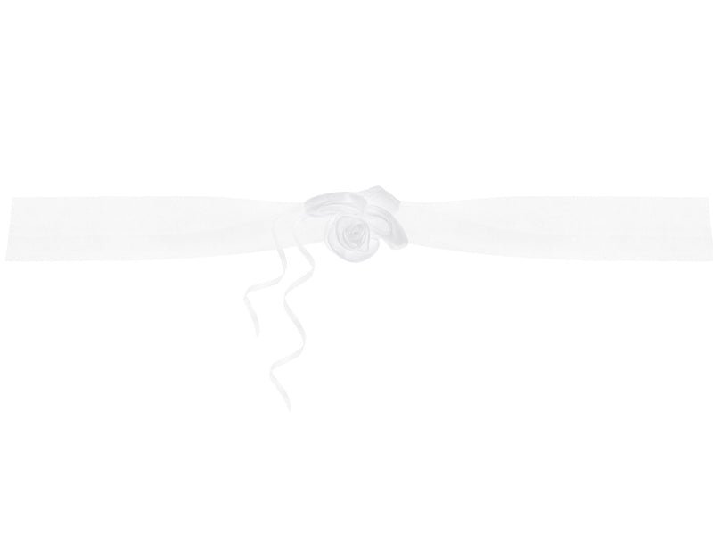 Autodecoratie Bloem Wit 1,8m 2st van Partydeco koop je bij Partywinkel