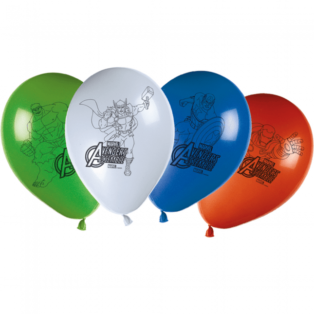 Avengers Ballonnen 28cm 8st van Procos koop je bij Partywinkel