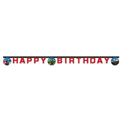 Avengers Letterslinger Happy Birthday 1,8m van Procos koop je bij Partywinkel