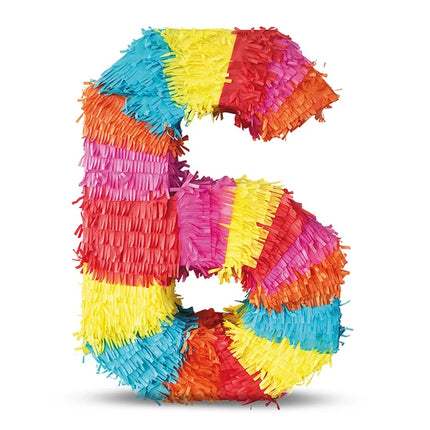 Number 6 Piñata, 50 cm