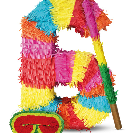 Number 6 Piñata Set, 3-Piece, 45 cm