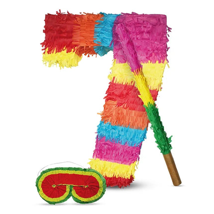 Number 7 Piñata Set, 3-Piece, 45 cm
