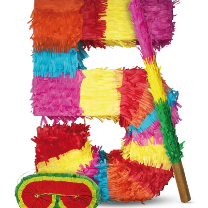 Number 5 Piñata Set, 3-Piece, 45 cm