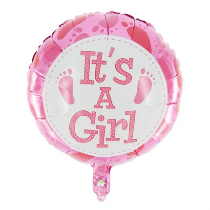 "It's a Girl" Helium Balloon, Pink, Empty, 45 cm