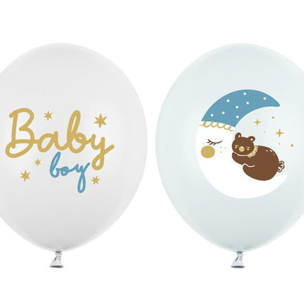 Baby Ballonnen Blauw 30cm 50st van Partydeco koop je bij Partywinkel