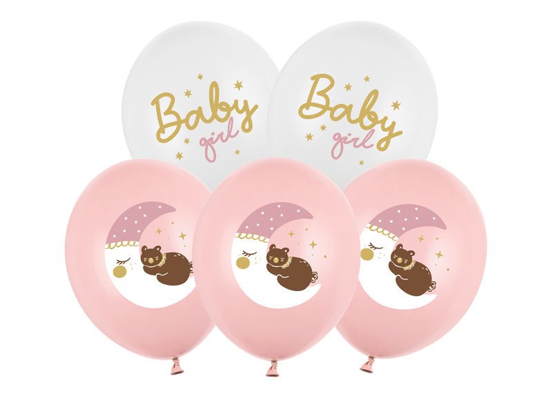 Baby Ballonnen Roze 30cm 6st van Partydeco koop je bij Partywinkel