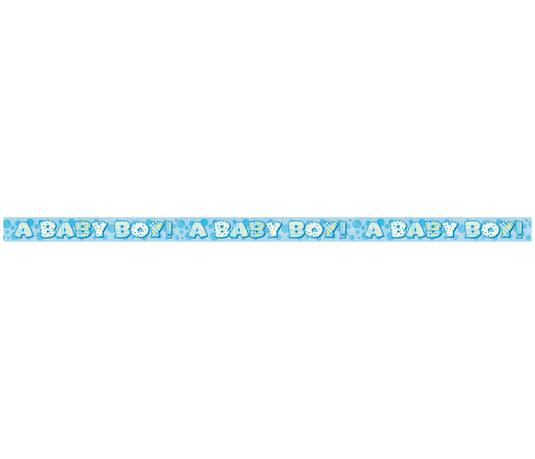 Baby Banner Blauw 3,65m van Unique koop je bij Partywinkel