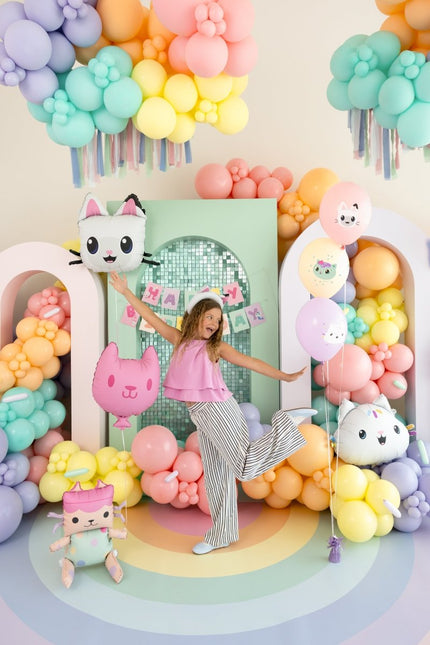 Baby Box & Kat folieballonnen, 43x46 cm en 35x37 cm van Partydeco koop je bij Partywinkel