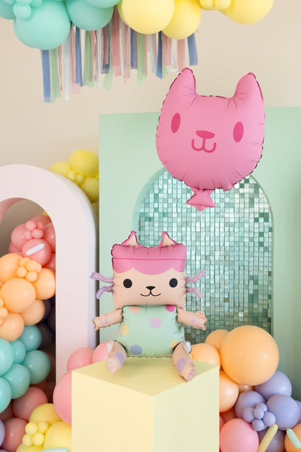 Baby Box & Kat folieballonnen, 43x46 cm en 35x37 cm van Partydeco koop je bij Partywinkel