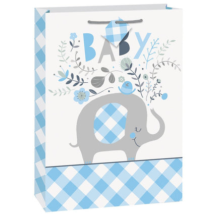Baby Olifant Geschenktas Blauw van Unique koop je bij Partywinkel