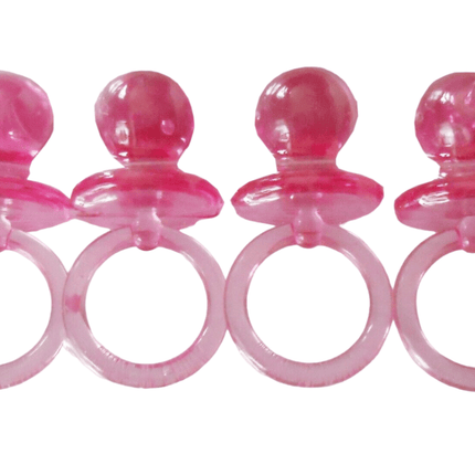 Baby Speentjes Kristal Roze 4st van Unique koop je bij Partywinkel
