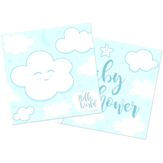 Babyshower Jongen Servetten 25cm 20st van Folat koop je bij Partywinkel