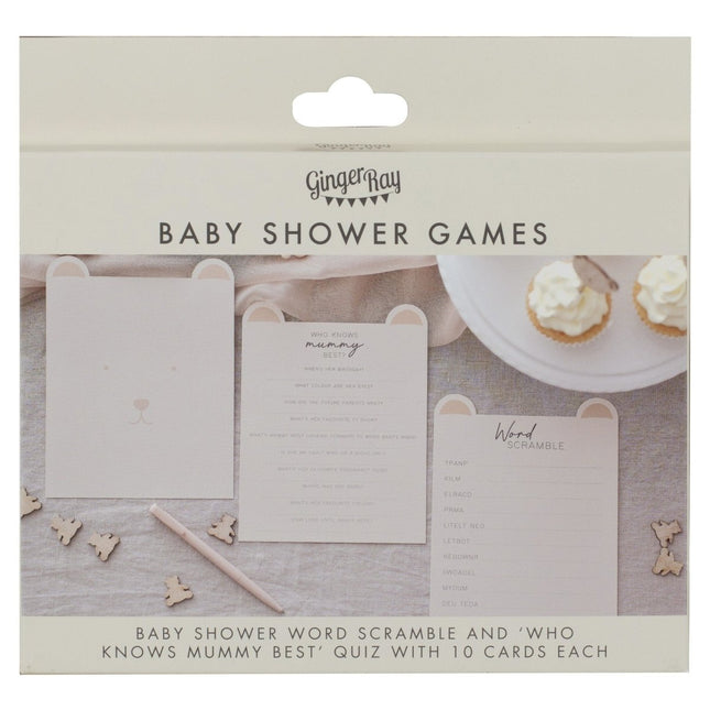 Babyshower Kaartspel Teddy 20st van Ginger Ray koop je bij Partywinkel