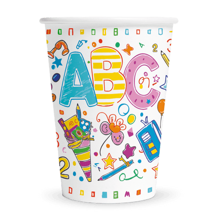 Back To School Bekers Abc 210ml 8st van WeFiesta koop je bij Partywinkel