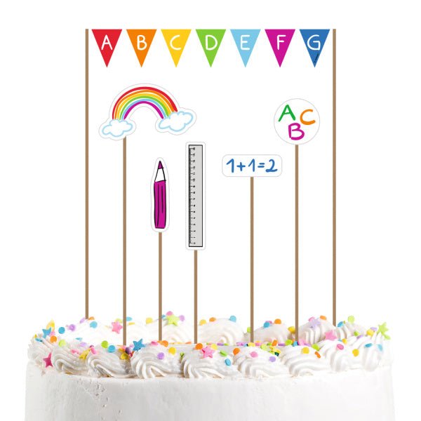 Back To School Taarttopper 20cm van Riethmueller koop je bij Partywinkel