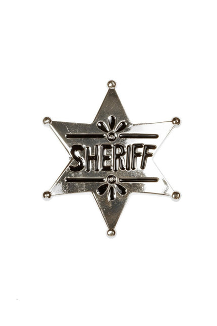Sherrif Badge Zilver van Wilbers & Wilbers koop je bij Partywinkel