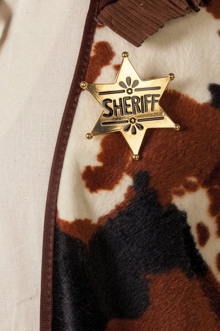 Sherrif Badge Goud van Wilbers & Wilbers koop je bij Partywinkel