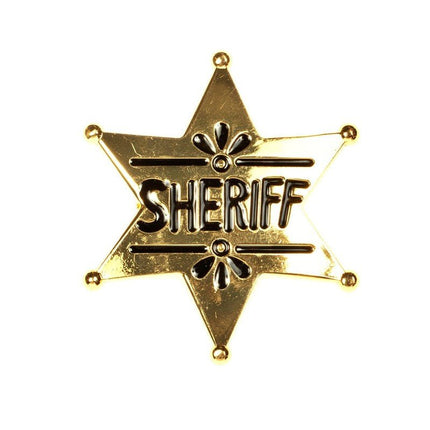 Sherrif Badge Goud van Wilbers & Wilbers koop je bij Partywinkel