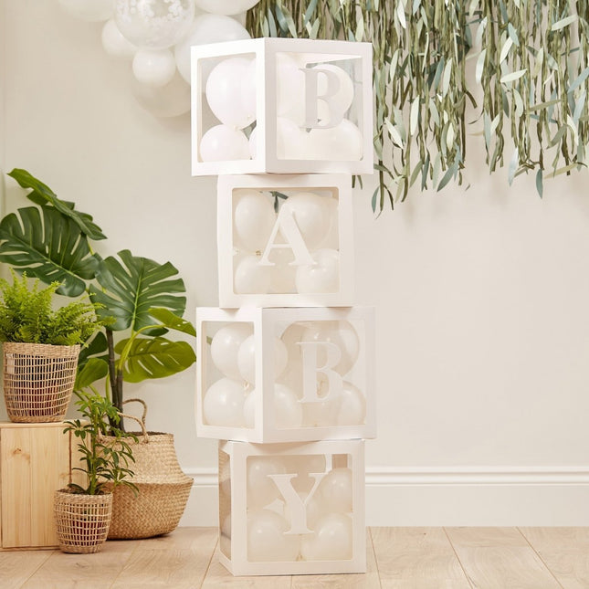 Ballon Boxen Baby 30cm van Ginger Ray koop je bij Partywinkel
