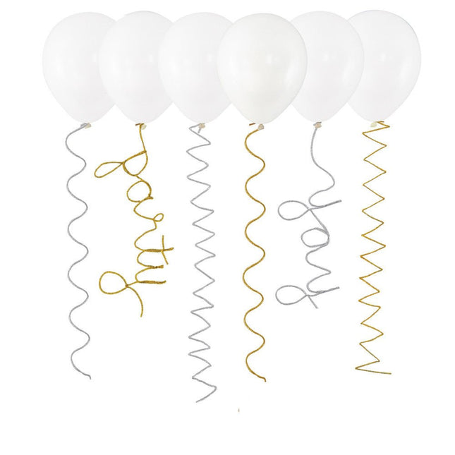 Ballon Decoratiekoorden 6st van Unique koop je bij Partywinkel